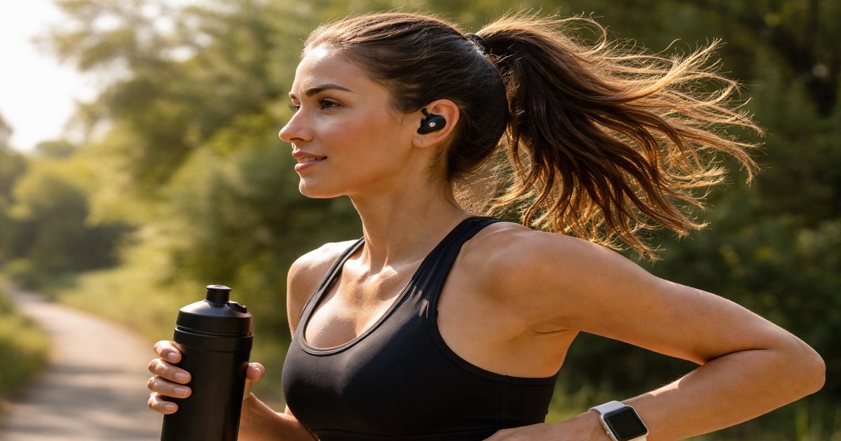 galaxy earbuds in use
