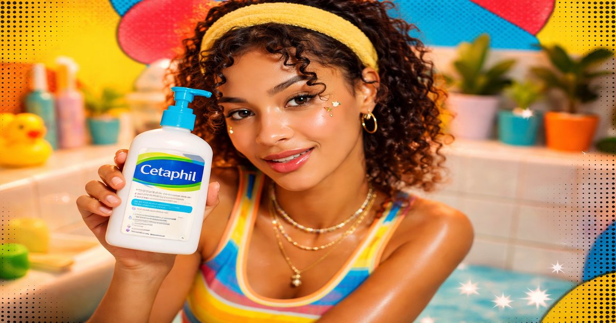 cetaphil face wash in use