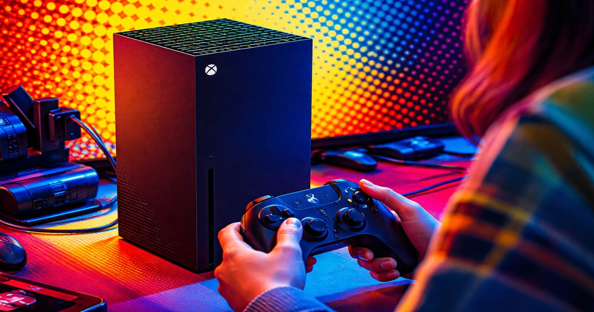 xbox series x in use
