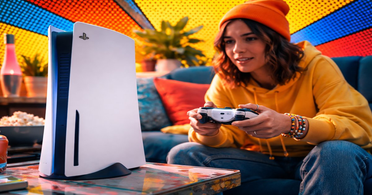 playstation 5 slim in use