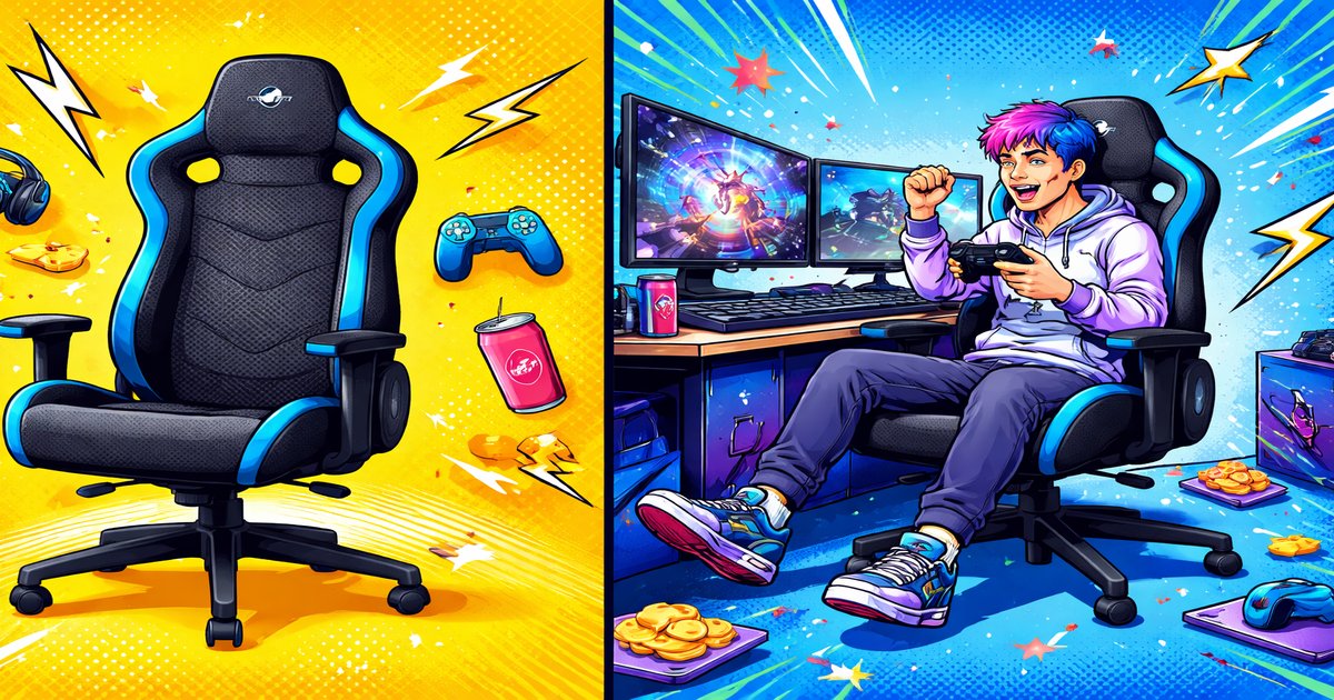 corsair gaming chair in use
