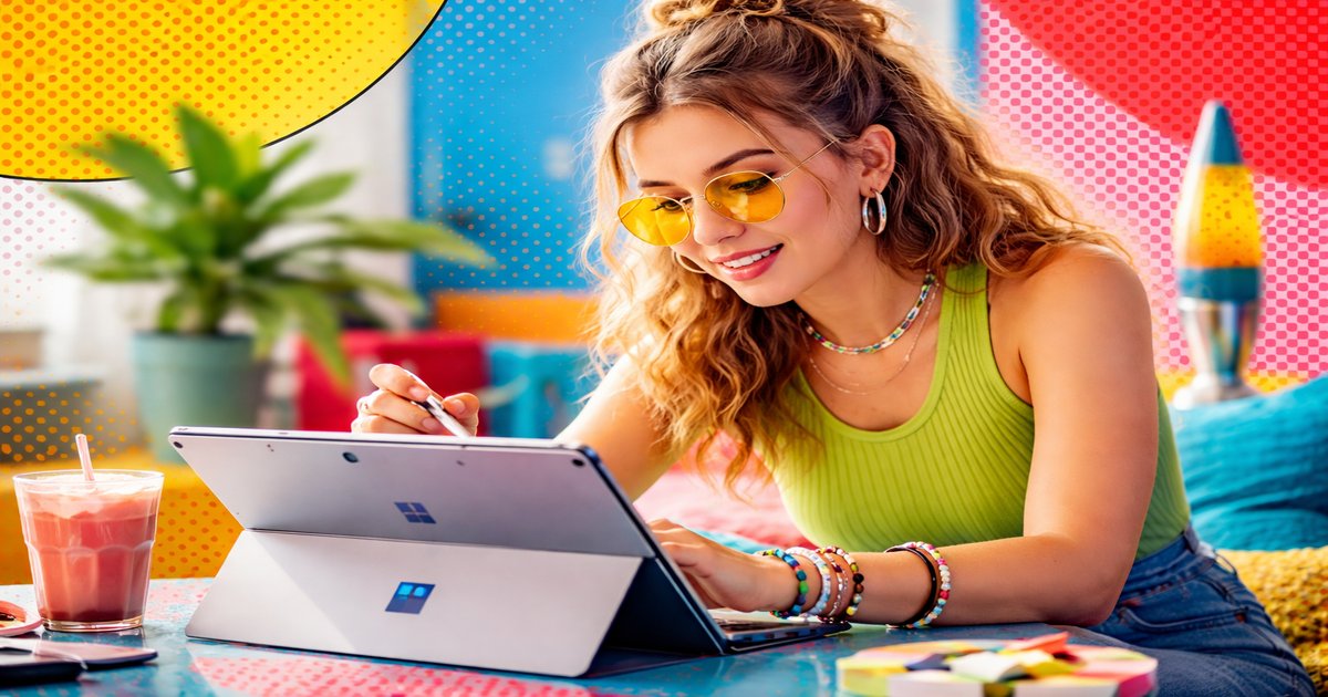 microsoft surface in use